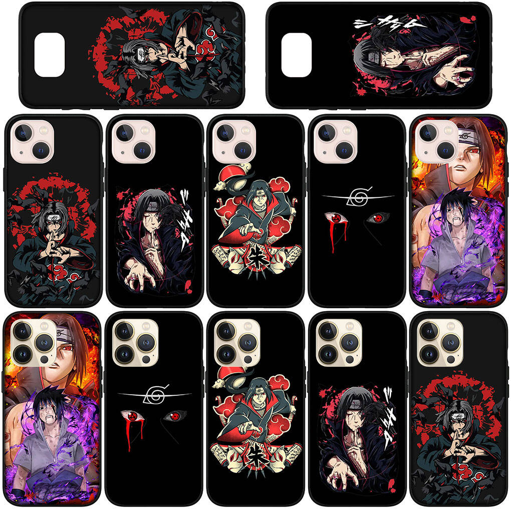 Phone Case for iPhone 17 15 16 Plus XR Redmi Note 14 12 11 13 Pro Max Huawei P30 P20 Lite OPPO A60 A40 A80 A18 Anime Itachi Uchiha Sasuke Naruto Cover