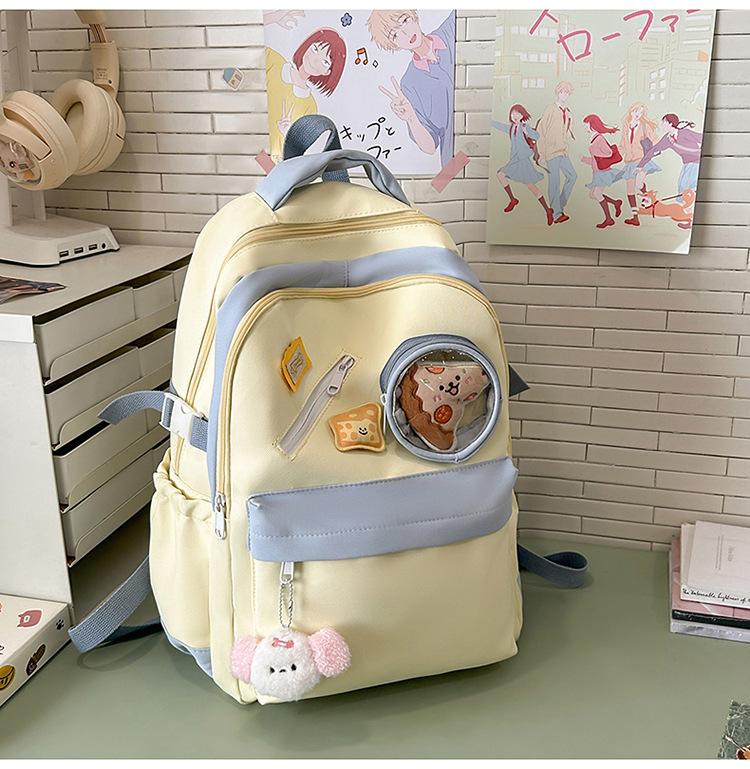 School bag high value fresh and sweet ins make-up bag handbag high school students large capacity