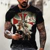 Mens Loose Fit Short Sleeve Crew Neck T-Shirt Streetwear Letter Print Casual Tee