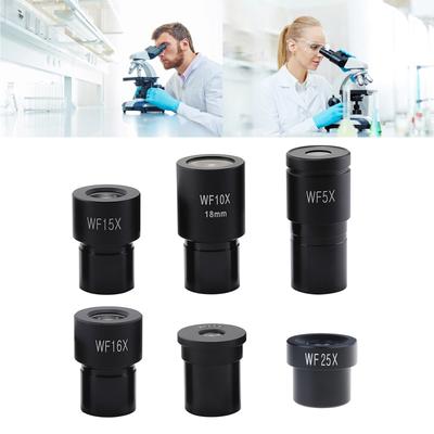 Laboratorní mikroskop Biologický mikroskop Okulár Širokoúhlý objektiv Monokulární okuláry Mikroskopické příslušenství Kovové Sklo