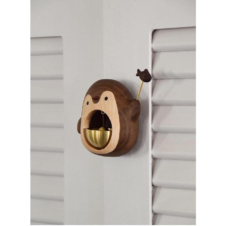 Wooden Shopkeepers Bell for Door Opening, for Home and Business, Shop Entry Alert Chime Chime for Home Refrigerator, Porch, Creative Crafts Gift