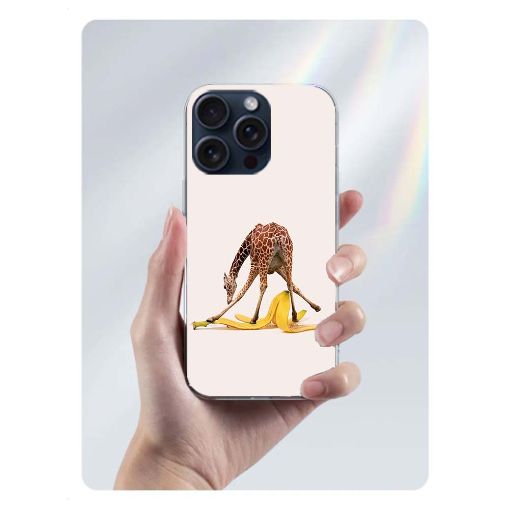 Giraffes Have Long Necks Clear Phone Case For Iphone 17 Air 16 Pro Max 15 Pro 14 Plus 17E 16E 11 13 12 Mini Cover Cases Fundas C