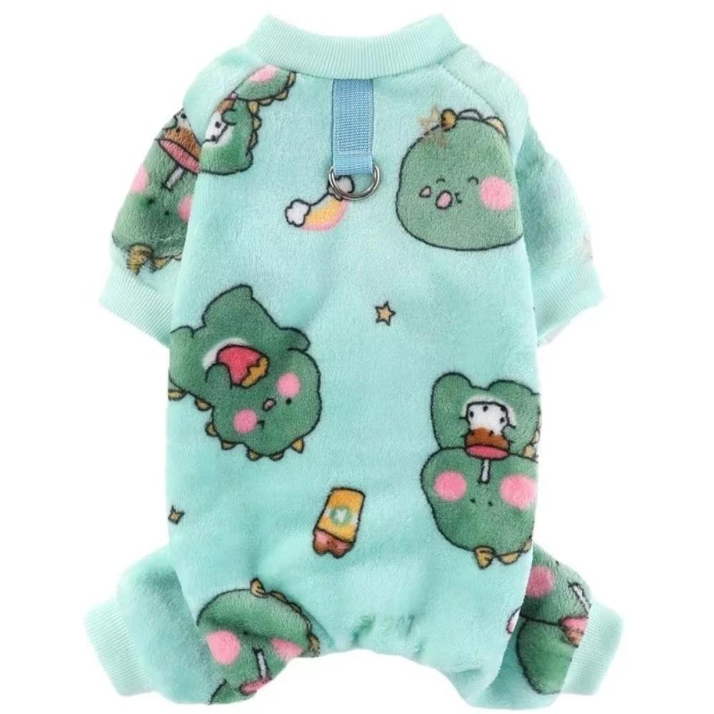Fashion Winter Warm Dog Jumpsuit Fleece Bear Dinosaurs Pet Dog Clothes XS-4XL Costumes Pajamas Coat For Small Medium Dogs