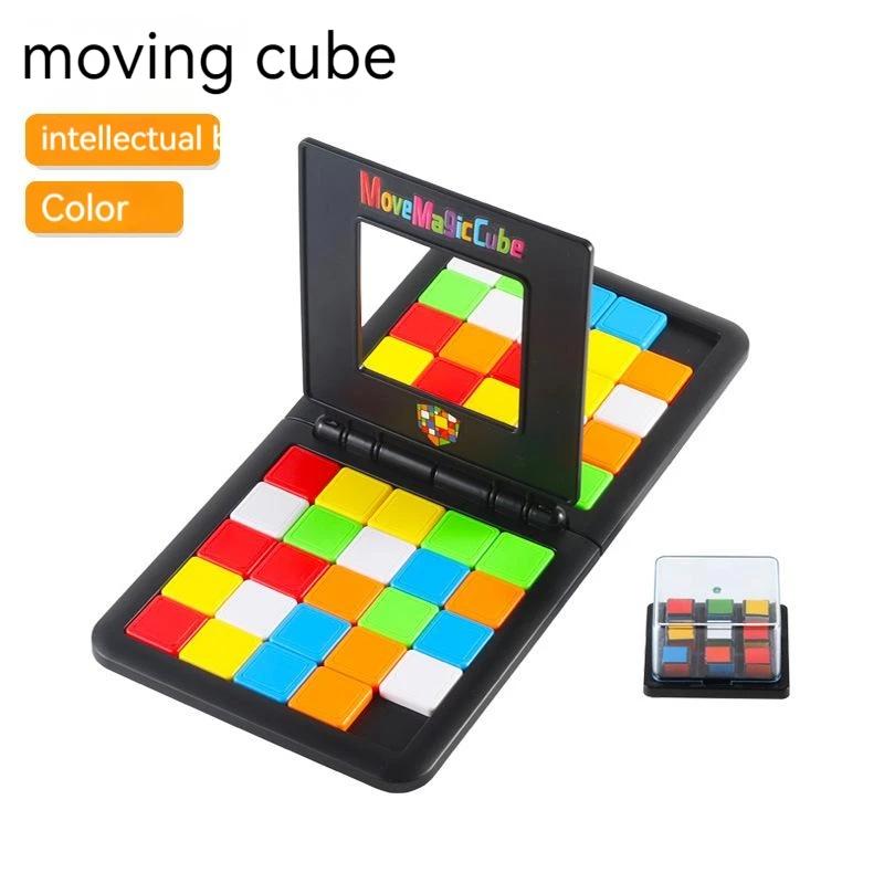 Magic Cubes Toy IQ Puzzle 3D Puzzle Race Cube Board Blocks Game Kids Adults Education Toy Parent-Child Double Speed Game