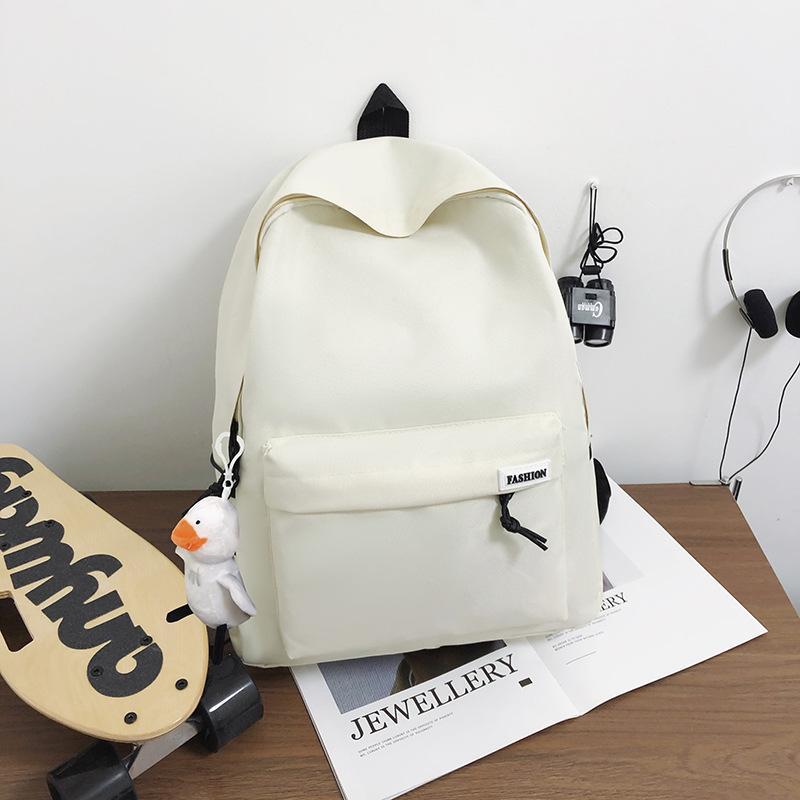 Simple Japanese backpack female simple outdoor leisure student schoolbag male high school student Baigou
