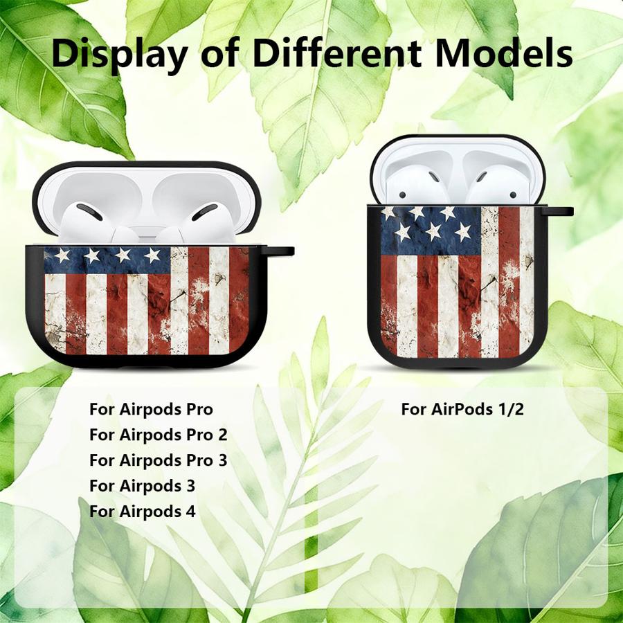 Earphone Cases Cover Case For Airpods 2 Pro 4 3 Pro3 1 Pro2 National Flag Pattern