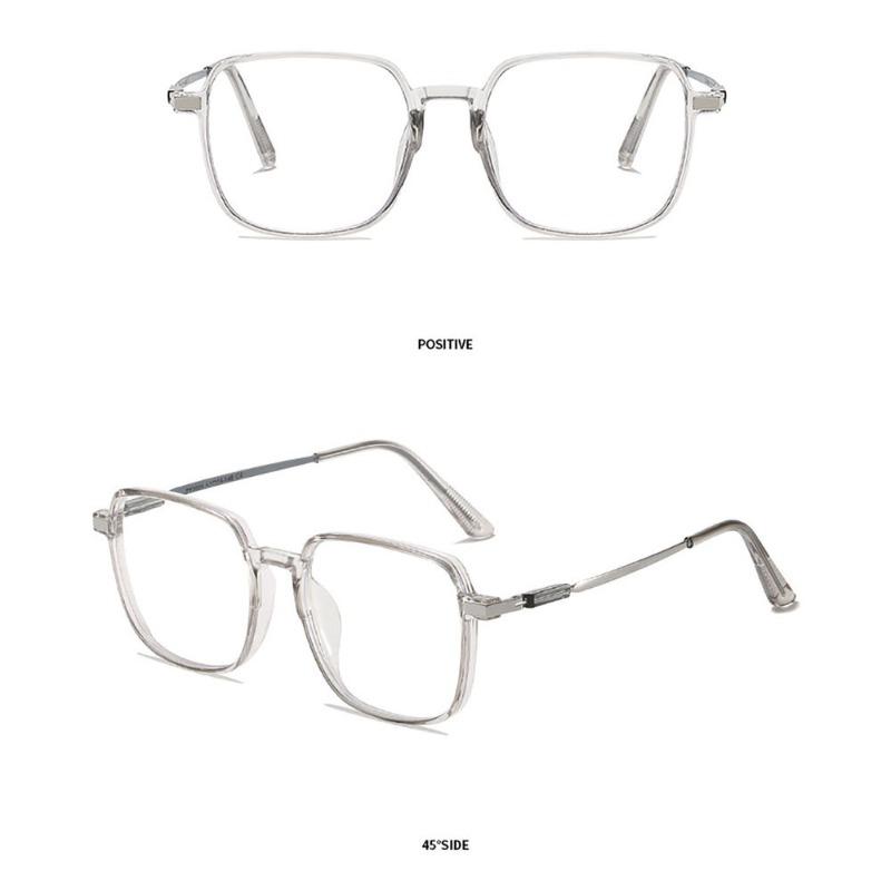 Fashionable anti blue light glasses with rectangular frame suitable for both women and men