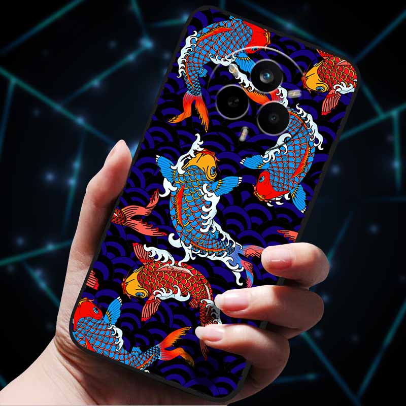 For Realme 14 Pro 5G Case 14Pro+ Soft Silicone Bumper 3D Flowers Emboss Phone Cases for Realme 14 Pro+ Plus Back Covers Shells