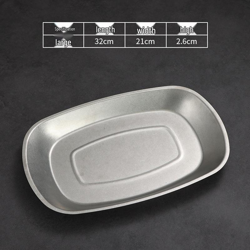 Koreanisches Grillpfannen- und Warmhalteplatten-Set aus Edelstahl: Barbecue-, Gemüse-, Nordic Gold- und Cheung Fun-Teller