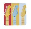 Fender Stratocaster Modern Design Coaster Set [100% Leather]