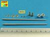 Aber Russian Gun 57mm Barrel Set of 2 Plastic Model Parts 35L205 1/35 ZSU-57 Self-Propelled Anti-Aircraft S-68 (Tank)