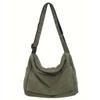 Plátěná crossbody taška Hobo s velkou kapacitou a 4 barvami - Odolná, nastavitelná, trendy taška přes rameno