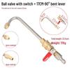 Brass 1/4 High-Pressure Car Wash Water Gun Ball Valve with Quick Plug Connection