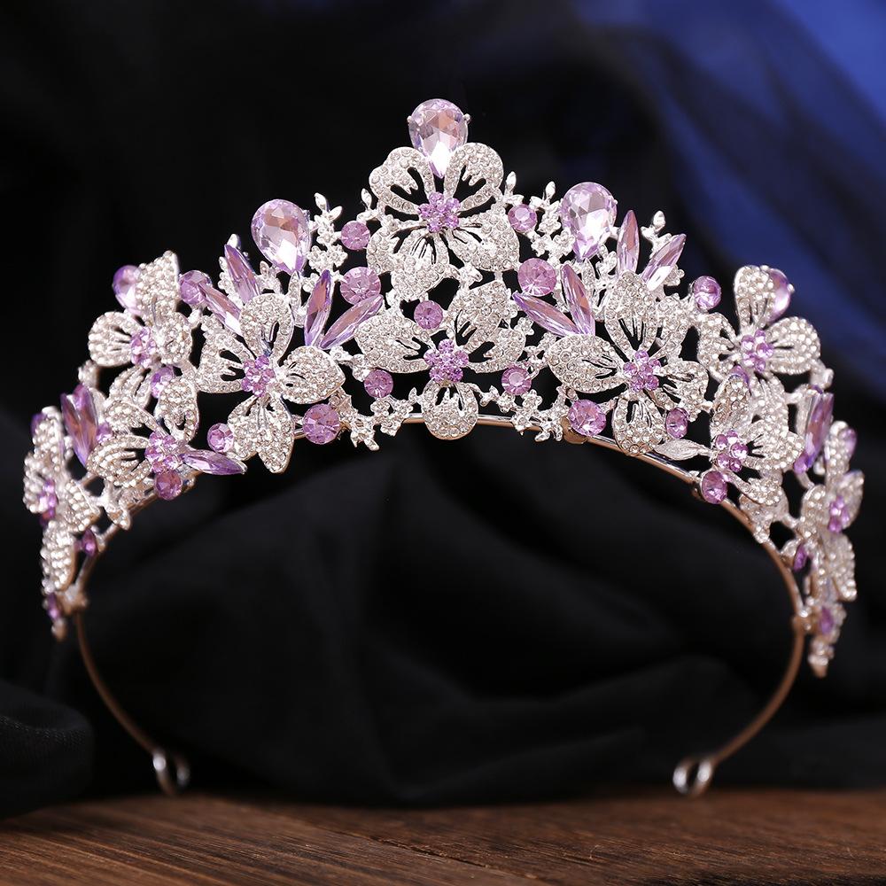 2026 Leaf Rhinestone Crown Headpiece Bridal High Atmospheric Wedding Dress Accessories Princess Hair Crown