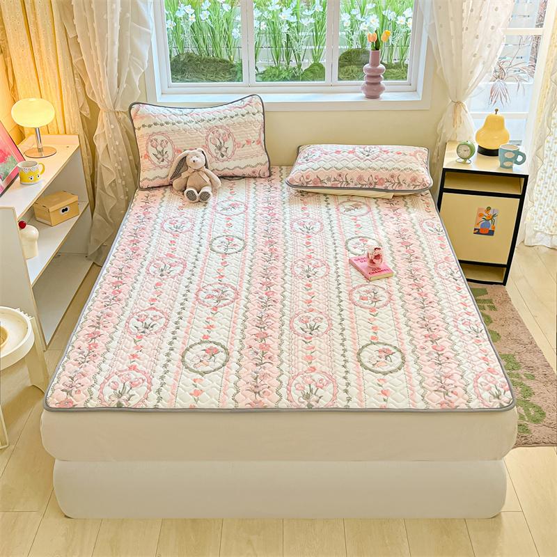 New Washable Summer Cool Memory Form Mattress Cover Cartoon Style Bed Cover Fitted Sheet 120/150/180cm Single/full Size