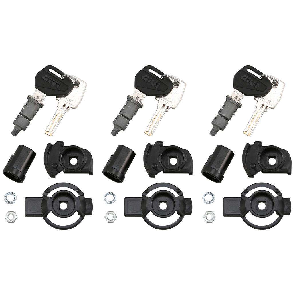 GIVI Key Cylinder with Spare Security Lock Key Manages Three Keys with One Set of 77303 Key, (Internal Groove), Key, SL103, 3,
