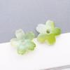 50 Multicolor Transparent Gradient Cherry Blossom Petal Charms for DIY Jewelry