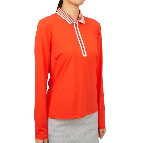 Zipore Golfwear Women S Collar Long Sleeve T ShirT g4lS23k863 Poppy