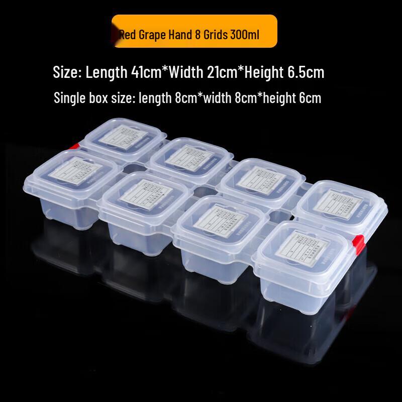 Plastic Compartmented Food Sample Storage Box