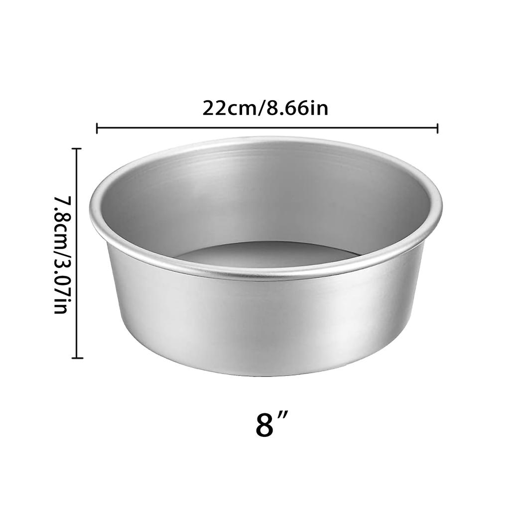 Nonstick Round Cake Pans for a Variety of Desserts,Made from Aluminum with a Rolled Edge,Perfect for Chiffon Cakes And More