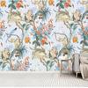 Mural Wallpaper 3D Retro Pastoral Rain Forest Flowers And Birds Art Wallpaper Living Room TV Sofa Background Wall Painting Papel De Parede