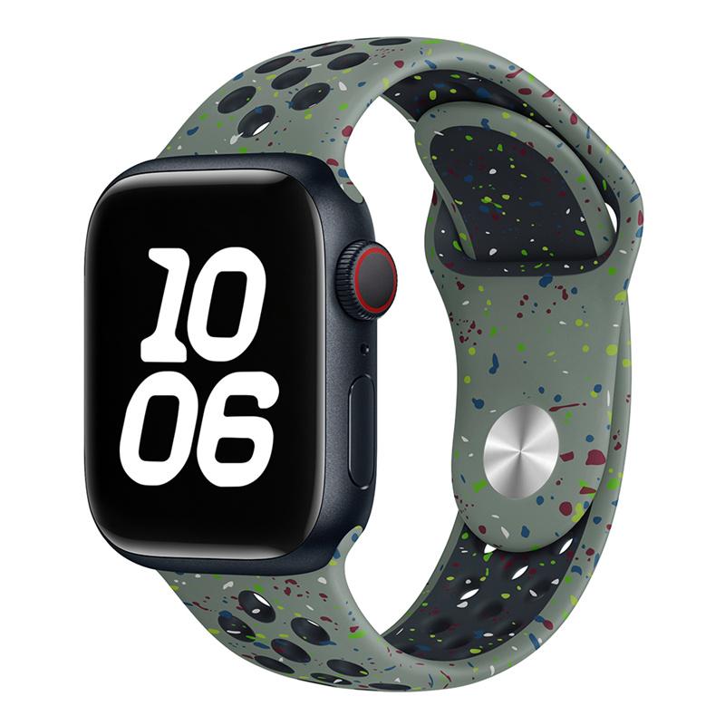 For Apple Watch Band 46mm 45mm 41mm 49mm 44mm 42mm 40mm Breathable Silicone bracelet correa Series11 10 9 8 SE 7 6 5 4 Ultra 3 2 Strap