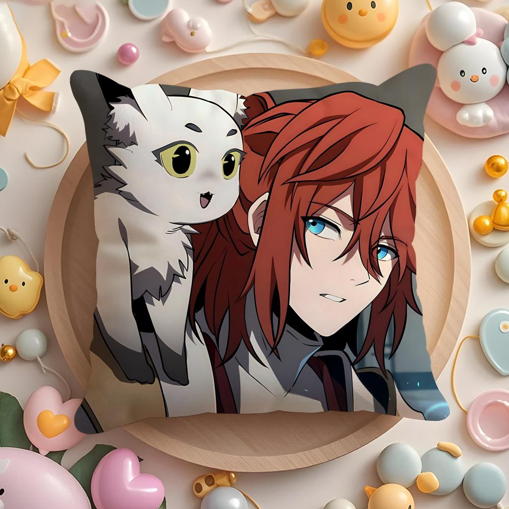 The Beginning Anime A-After the End Cushion Cover Home & Car Multi-Scene Pillow Cover - Reversible, Soft & Durable for Daily Use