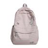 Schoolbag Korean backpack striped high-value student schoolbag versatile and lightweight student schoolbag large capacity simple backpack