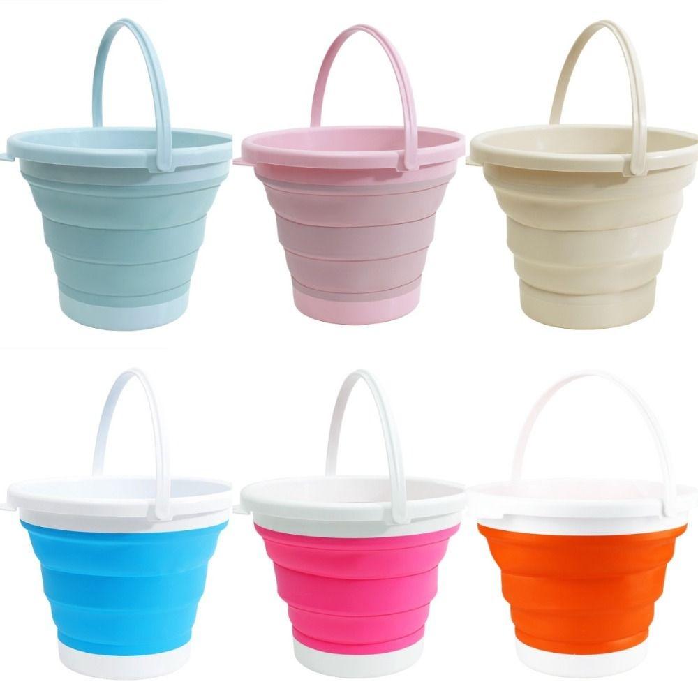 Water Storage Portable Folding Bucket 5/10L Kitchen Camp Bucket  The Water-Sprinkling Festival