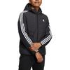 Adidas Neo Striped Decorative Hooded Long Sleeve Cotton Jacket Men Jacket Black HD4677