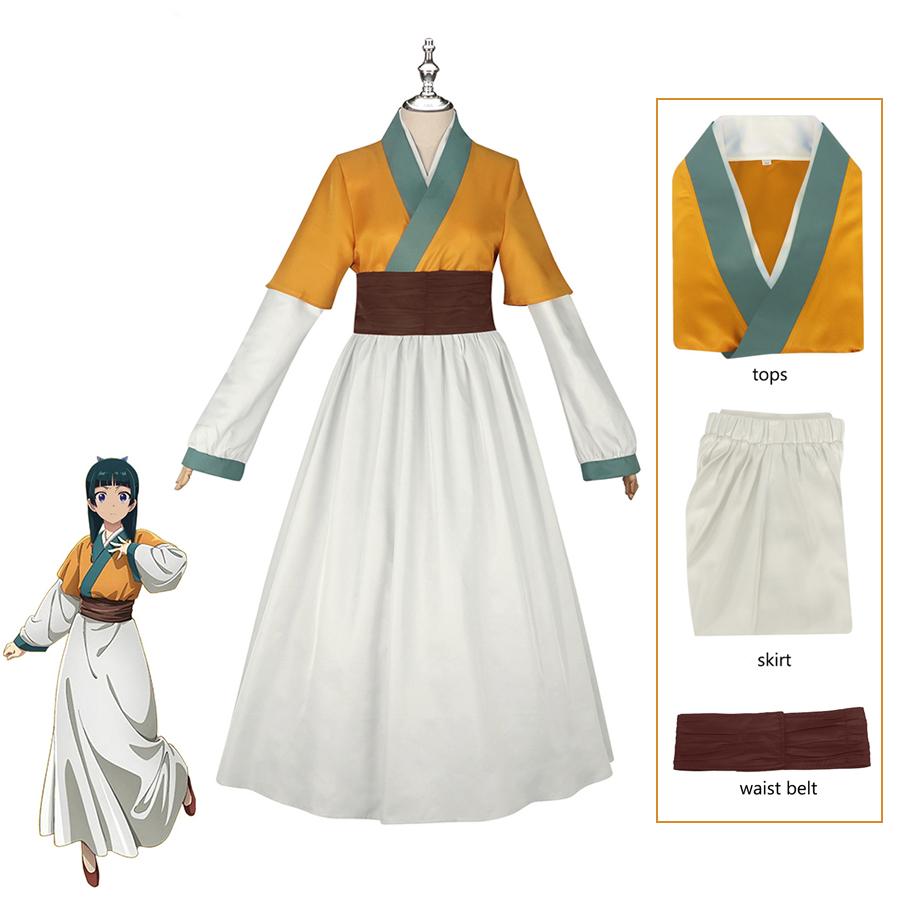 Maomao Cosplay Kostuum The Apothecary Diaries Seizoen 2 Anime Cosplay Maomao Jurk Kimono Pak Halloween Feest Outfit voor Vrouwen XXL