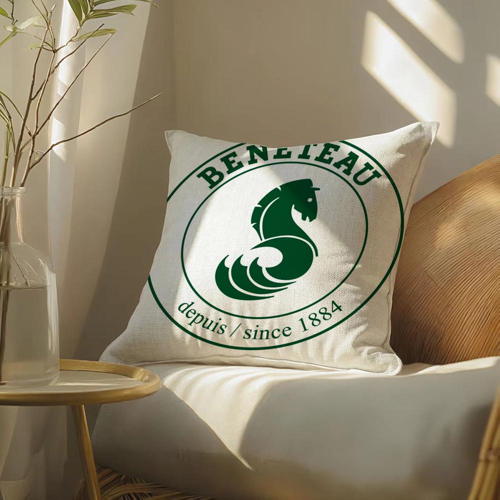 Cartoon BBeneteauS YYachts Pillow Case Pillowcase Doublesided Printed Sofa Cushion Bedroom Headboard