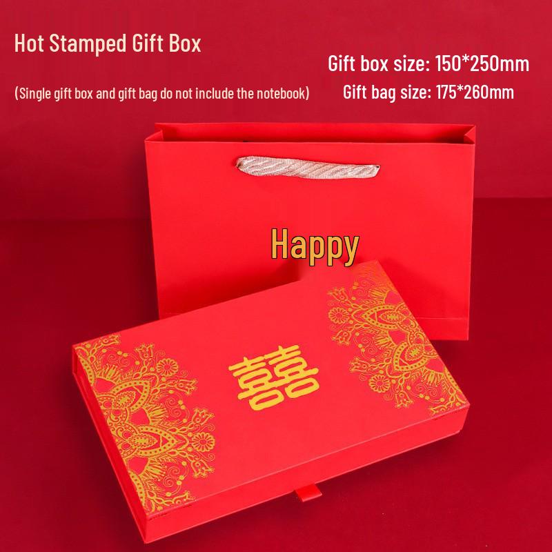 Double Happiness Wedding Certificate and Stamp Collection Book
