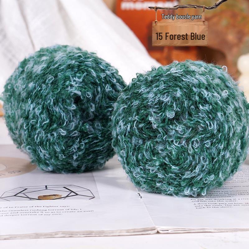 Colorful Loop Yarn Ball for Crochet & Knitting: Perfect for Handmade DIY Sweaters, Scarves, Dolls, & Small Projects.