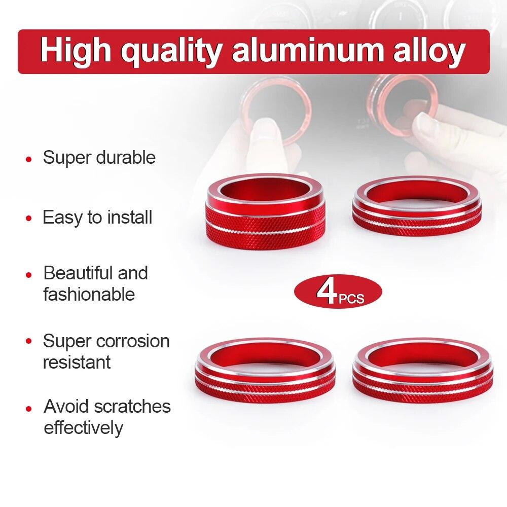 Car Headlight Air Conditioning Switch Knob Decoration Cove Center Console Button Trim For Jeep Wrangler Accessories JL JLU