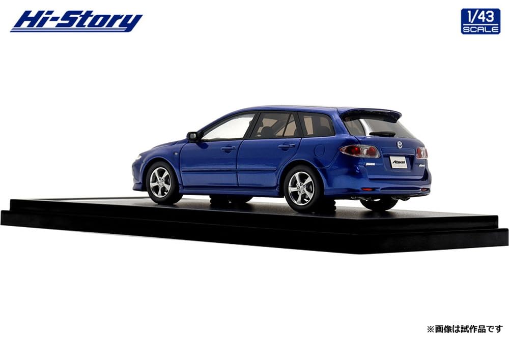 Inter Allied Hi Story Scale Mazda Atenza Sports Wagon 23S Blue Pacific Mica Finish 1/43 (2004) (HS490BL)