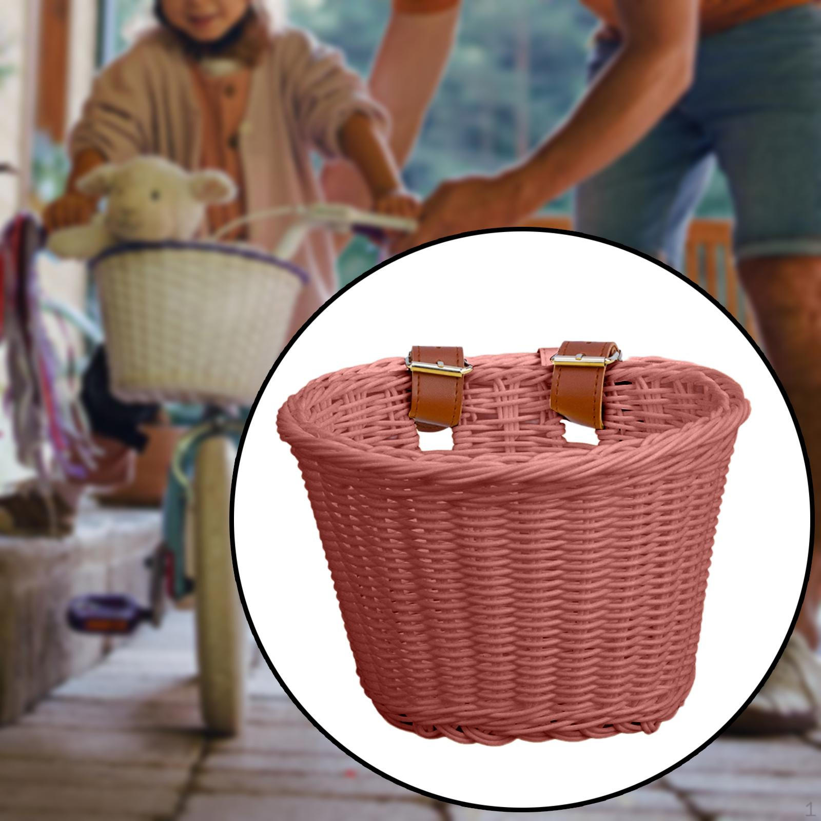 

Детская велосипедная корзина, портативный передний руль ручной работы для девочек и детей