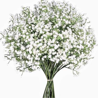 5 Stück 63cm Künstliche Blumen Plastik Schleierkraut DIY Blumengebinde Für Handgemachte Hochzeitsfeier Heimdekoration