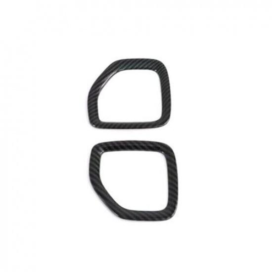 For Hyundai Venue 2020-2024 Carbon Fiber Console AC L&R Air Outlet Vent Trim 2PC