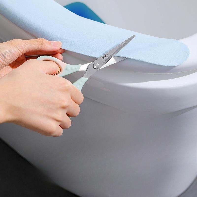 Household Adhesive Toilet Seat Cushion, Washable Enlarged Toilet Seat, Summer Toilet Seat Cushion