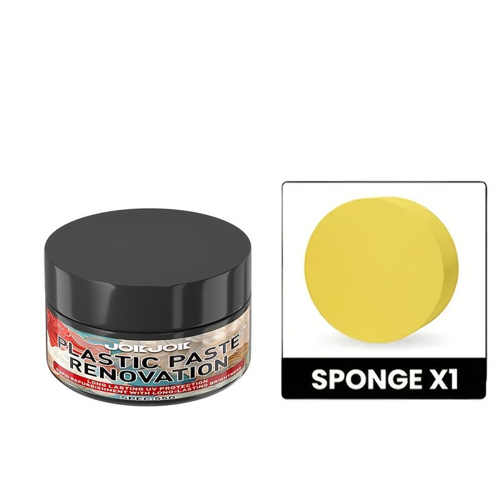 Car Plastic Renewal & Tire Shine Wax - Scratch Repair, Anti-Oxidation & Gloss Restorer for Cars, Motorcycles & Bicycles | Interi