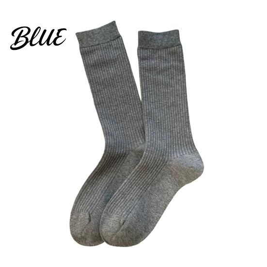 Cotton Crew Socks Women Socks Ribbed Knit for Autumn Winter Minimalist Solid Comfortable Daily Wear Color Soft Breathable Stretchy Casual