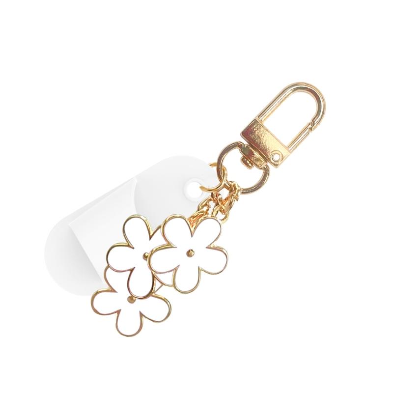 Portable Lip Gloss Keychain Cap Plastic Cosmetic Cover Hanging Holder Decoration Pendant For Keys On The Go