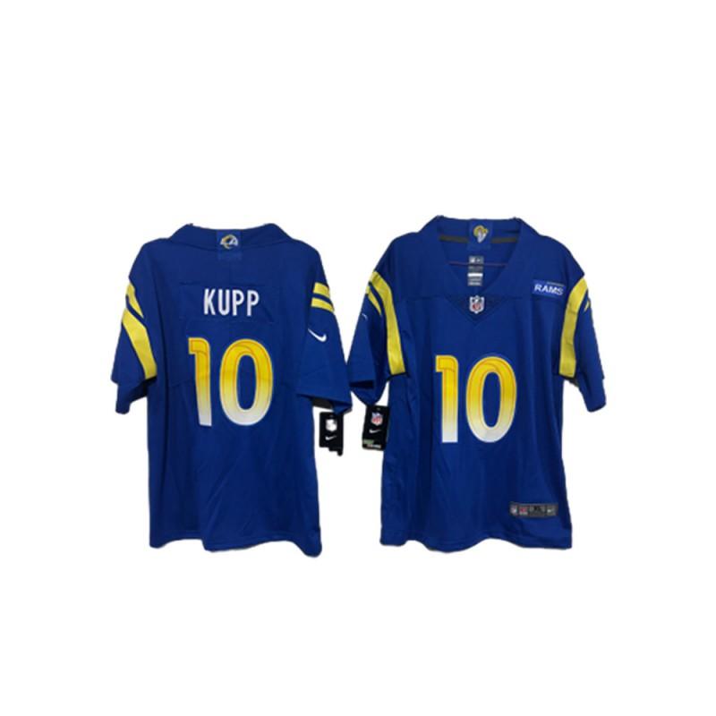 NFL Los Angeles Rams Youth Jersey Custom Number 10 12 17 Blue White Sports Fan Apparel Kids Basketball Soccer Training
