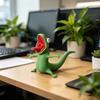 3D Printed Lizard Figurine Funny Lizard Meme Ornament Tabletop Green Lizard Collectible for Desk Living Room Bedroom Decor