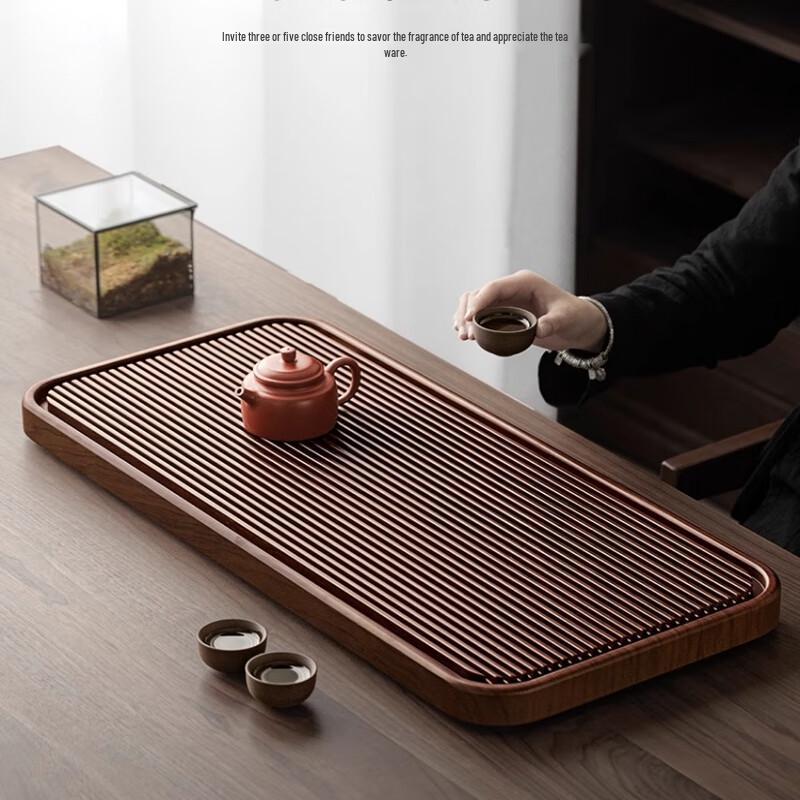 Tangyu Bakelite Solid Wood Tea Tray