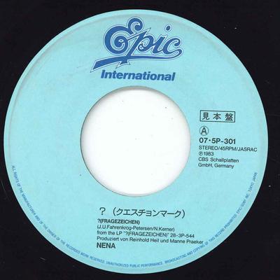 7-inch Plaat NENA - Fragezeichen 075P301 EPIC 1983 Japan Rock