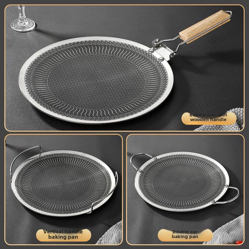 Home Outdoor Stainless Steel Barbecue Plate, Korean Style Teppanyaki Induction Cooker, Can Be Used To Fry Baking Tray with Fire