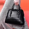 Leather Women's Bag, Single-shoulder Crossbody Handbag, Fashionable Shell Bag, Crocodile Pattern Leather Large Bag, Ladies' Bag