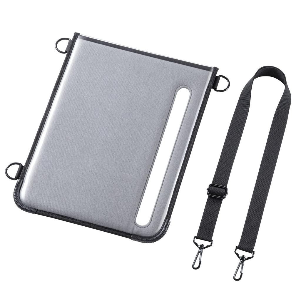 Sanwa Supply PDA-TAB18N 13-inch Tablet PC Case with Shoulder Strap (Shockproof, Dustproof, and Water-Resistant)